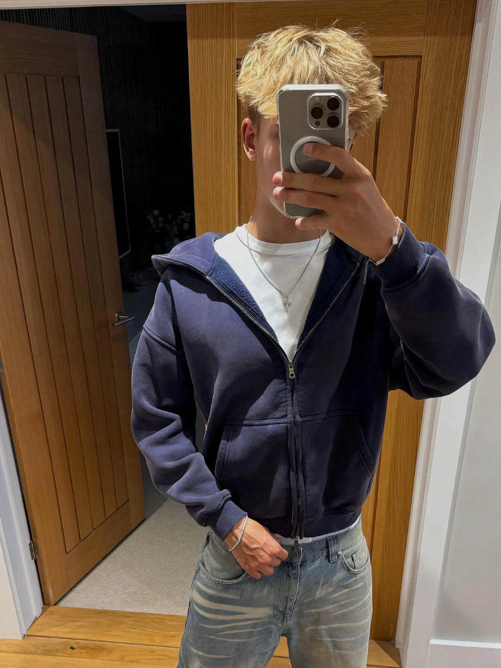 Heavyweight Washed Zip-up - Image 5